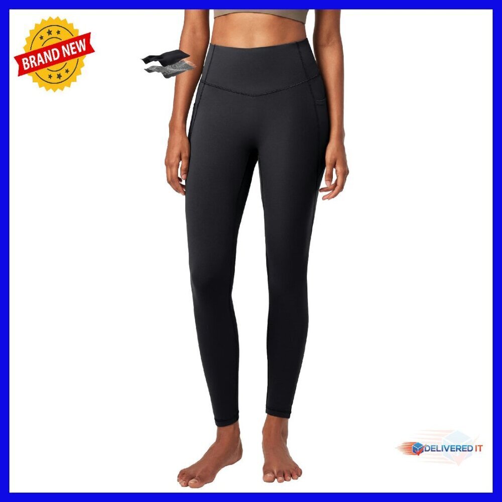 High-Waist Compression Leggings with Pockets Tummy Control Yoga Pants
